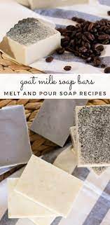 homemade goat milk soap bars melt and