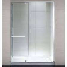 hinged glass shower door