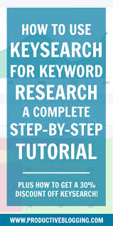 use keysearch for keyword research