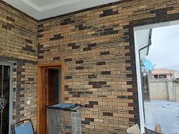 Ivory Satin And Merlot Brick Tiles