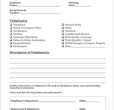 Best Templates Employee Write Up Form