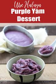 ube ha purple yam dessert or jam