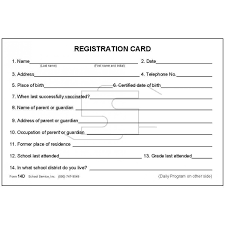 Fill in the field with your information and follow the prompts to complete the process. 14d Large Registration Daily Program Index Card Forms