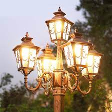high pole retro garden lamp led
