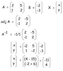 Equations Using Inverse Matrices