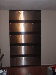 Udden Stainless Steel Fireplace Wall