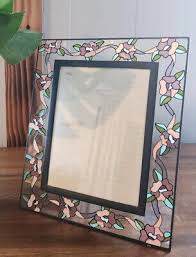 Elsa L Picture Frame Faux Stained Glass