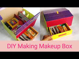 making makeup box at home d creating