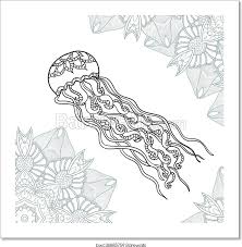 Are there any jellyfish that are poisonous to humans? Coloring Pages For Adult Jellyfish With Ornament Art Print Barewalls Posters Prints Bwc36883759