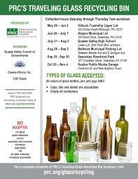 2021 Glass Recycling Schedule