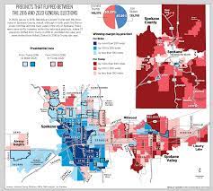 Biden made some Spokane precincts bluer ...