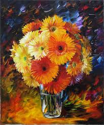 Daisies Oil Painting By Daniel Wall