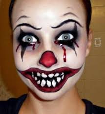 scary clown halloween makeup ideas