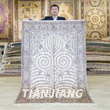 4 x6 handmade silk rug tree of life