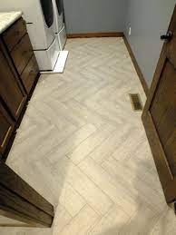 herringbone pattern floor tile adds
