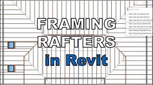 timber or steel rafters in revit