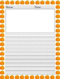 Printable Pumpkin Pattern with handwriting lines  free printable  Pinterest