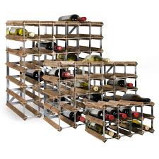 Wooden Wine Rack System Trend Dark