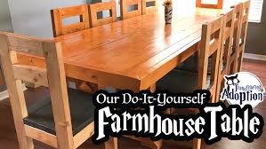 Our Diy Farmhouse Table Transfiguring
