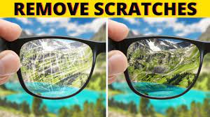 remove scratches from eyeglasses and