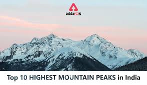 highest mountain peak of india check