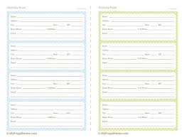 Each number is in a separate file so you only need to download the numb. Printable Address Pages For Your Planner Or Address Book