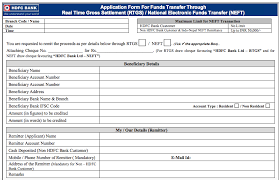 Hdfc bank is india's largest private sector lender by assets. Hdfc Bank Rtgs Form 2021 Timing Charges How To Do Rtgs