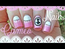 elegant cameo nail art you