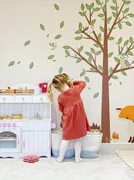 Nursery Tree Wall Sticker With Forest