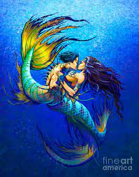 Mermaid Kiss Painting by Stanley Morrison - Fine Art America