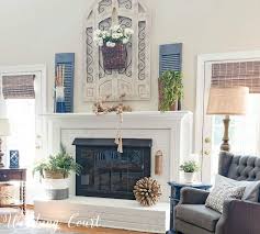 Fireplace Decor Simple For The Summer