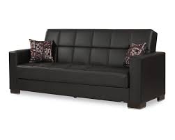 armada clic black pu 15 sofa bed by