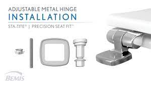 adjule metal hinge toilet seat