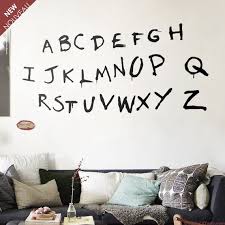 Scary Alphabet Wall Decal As On The