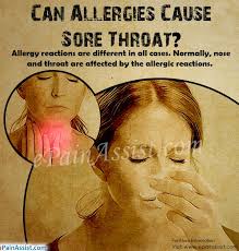 cure allergy sore throat