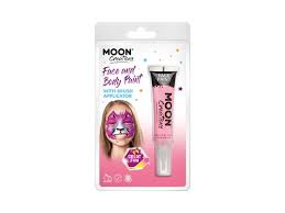 pink face body paint w brush 15ml