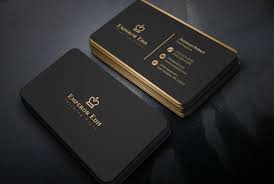 black business cards template