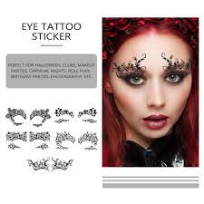5pcs black face tattoo makeup sticker