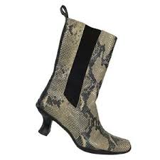 Details About Womens Donald J Pliner Italian Snake Skin Print Leather Boots Size 7 5