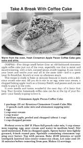 take a break with coffee cake north