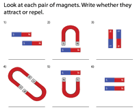 Free worksheet jumbo workbooks for third graders: Magnetism Worksheets