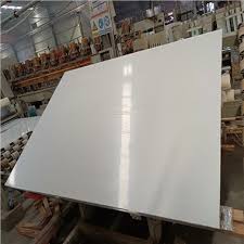 pure white artificial stone marble slab