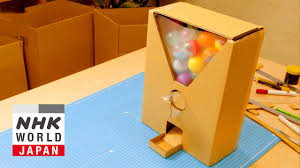 diy cardboard capsule toy machine