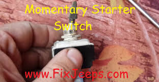 That is, the switch must allow the operation of the starter, and allow the my truck is a 1999 ford explorer my husband cut the wires the engine will crank but will not catch so i'm wanting to install a push button just so i can move it. Yj Push Button Start Use A Momentary Switch To Start Your Jeep