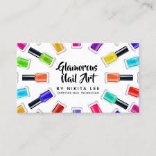 nail tech business cards card bee