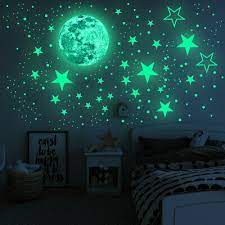 3d Wall Stickers Luminous Dots Star And