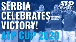 Atp cup medvedev & rublev: Serbia Novak Djokovic Celebrations Trophy Lift Victory Speech 2020 Atp Cup Finals Youtube