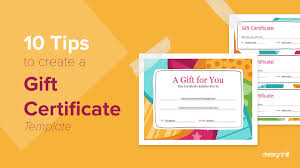 a gift certificate template