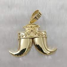 916 gold fancy gent s lion nail pendant