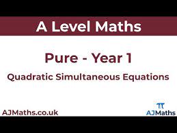 Quadratic Simultaneous Equations